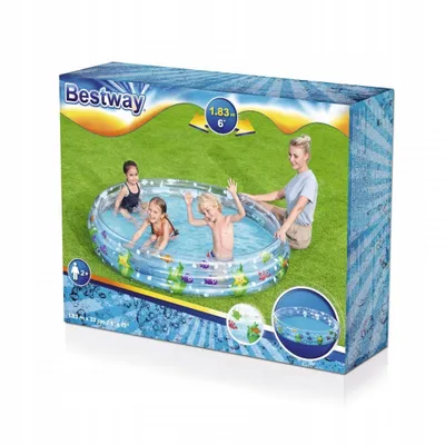 Produktbild von Bestway 51005 - Planschbecken Deep Dive Ø 183 x 33 cm, rund