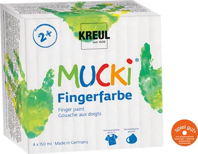 Produktbild von KREUL MUCKI, Blau, Grün, Rot, Gelb, Waschbar, Gluten-frei, 150 ml