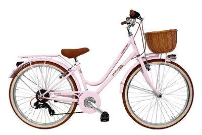 Image de Vélo de ville Dolce Vita by Canellini CAPPUCCINO 26" avec panier - Rose