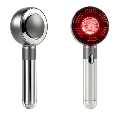 Produktbild von Kopfhaut Applikator Haarpflegekamm, Elektrische Kopfhautmassagebürste, EMS, Rotlicht, 3 Einstellung, Ölspender, Haarpflege, kabellos
