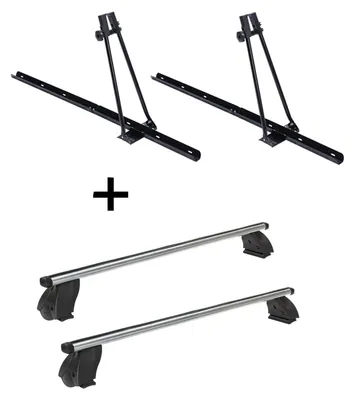 Obrázek produktu pro 2x nosič kol ORION + střešní nosič K1 PRO Aluminium kompatibilní s pro VW Traporter (T5) 09-15
