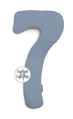 Produktbild von Theraline Bezug Bamboo für my7 Schlaf- & Stillkissen melange blau-grau