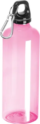 Produktbild von Sporttrinkflasche mit Karabinerhaken / 600ml / Farbe: pink