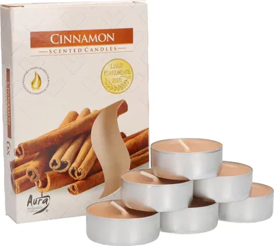 Produktbild von KOTARBAU® 6er Pack Duftkerzen Teelichter Cinnamon Duftteelichter Brenndauer 4 Stunden