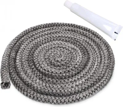 Obrázok produktu pre Opravná sada na kachličky, odolná voči teplu, 3 mm x 10 mm, okrúhla, zo sklenených vlákien, čierna, pre krbové kachle