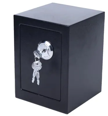 Productafbeelding van Wandkluis van Staal met Sleutel 17x23cm