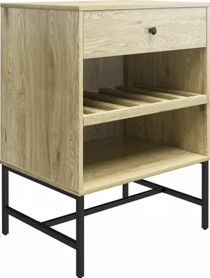 Produktbild von Weinschrank >Krister< in Eichefarbig-Natur - 60x83x46cm (BxHxT)