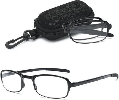 Imagen del producto de Gafas de lectura compactas, mini, ligeras, que incluyen un estuche, ideales para facilitar la lectura