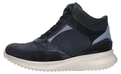 Productafbeelding van Waldläufer k-Janka Veterschoenen Hoog - Blauw - Maat 38.5