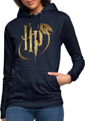 Produktbild von Spreadshirt Harry Potter HP Logo Frauen Hoodie, XXL, Navy