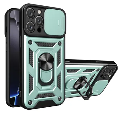 Produktbild von Techsuit Camshield Back Cover Hülle für Apple iPhone 16 Pro Max - Grün
