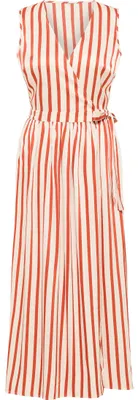 Produktbild von Damen Wickelkleid mit tiefem V-Ausschnitt, Rot, Größe L