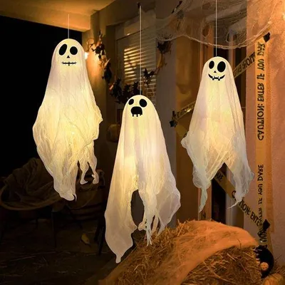 Productafbeelding van Decoratie voor Halloween, 50 cm, LED verlichting voor binnen en buiten, sfeervolle versiering