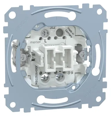 Imagen del producto de MERTEN MER MEG3516-0000 Interruptor de palanca/bipolar, conexión simple, 16A