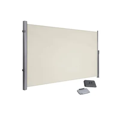 Produktbild von Famanu Sichtschutznetz - Ausziehbar - Sichtschutz - Windschutz - Creme - 160 x 350 cm