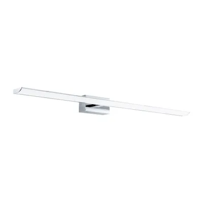 Produktbild von EGLO connect LED Wandlampe Tabiano-C, 1 flammige LED Spiegelleuchte aus Stahl und Kunststoff in Chrom, Weiß, Badezimmer Lampe mit Farbtemperaturwechsel (warm - kalt), RGB, dimmbar, IP 44, L 90,5 cm