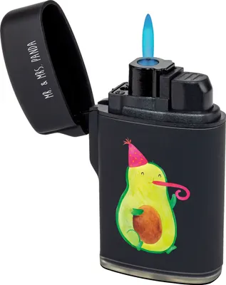 Produktbild von Mr. & Mrs. Panda Feuerzeug Avocado Geburtstag - Schwarz - Geschenk, Feier, Überraschung, Frucht, sturmfeuerzeug, sturmfeuerzeuge, Feuerzeuge, Party, anzünder