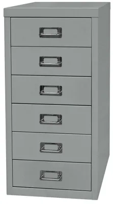 Produktbild von BISLEY Bisley Schubladenschrank L296355 6Schubfächer silber