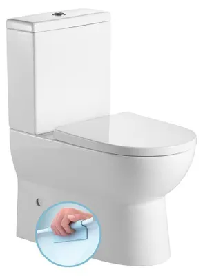 Immagine prodotto di JALTA WC combinato, senza bordo, scarico verticale/orizzontale, bianco