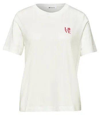 Produktbild von Street One LTD QR basic shirt w.chest pri off white 40