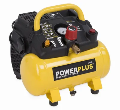Image de POWERPLUS POWX1721 - Compresseur sans huile 1100W 6L 8bar