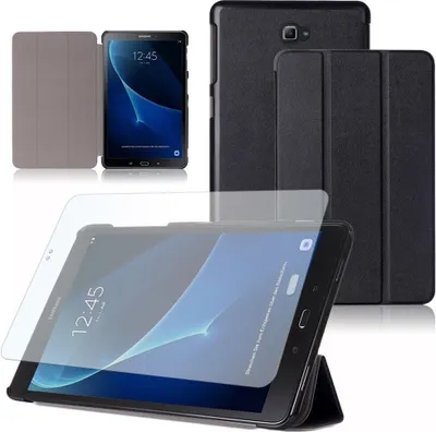 Produktbild von Schutzhülle Samsung Galaxy Tab A 10.1 2016 Hülle Tasche Displayschutzfolie Cover