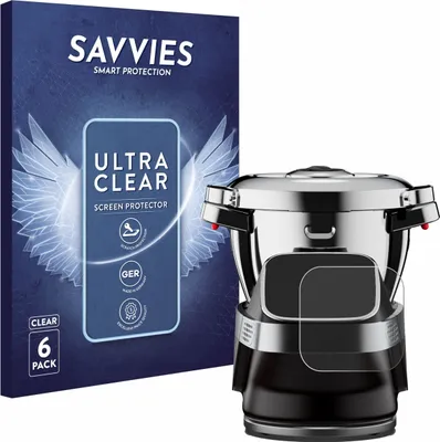 Produktbild von 6x Für WMF Avantgarde Schutzfolie Savvies Displayschutz Display Schutz Folie Klar Transparent