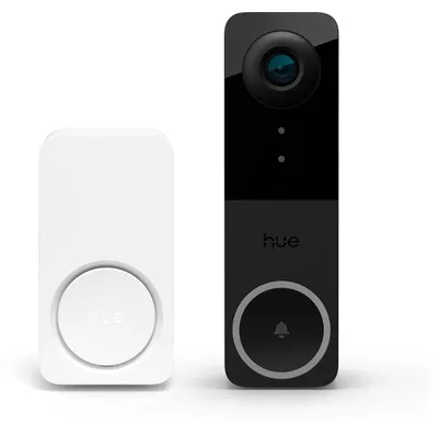Immagine prodotto di Campanello wireless Hue Secure con telecamera e suoneria bianca