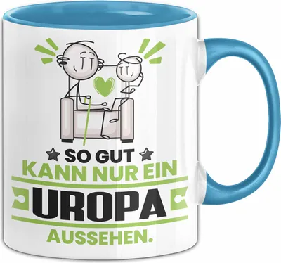 Produktbild von Uropa Geschenk Tasse So Gut Kann Nur Ein Uropa Aussehen Geschenkidee Kaffee-Becher (Blau)