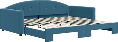 Produktbild von Tagesbett Ausziehbar Blau 100x200 cm Samt