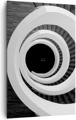 Produktbild von Bild auf Leinwand - Leinwandbild - Einteilig - Stück Modern Treppe - 80x120cm - Wand Bild - Wanddeko - Wandbilder - Leinwanddruck - Wanddekoration - Leinwand bilder - Wandbild - PA80x120-4132