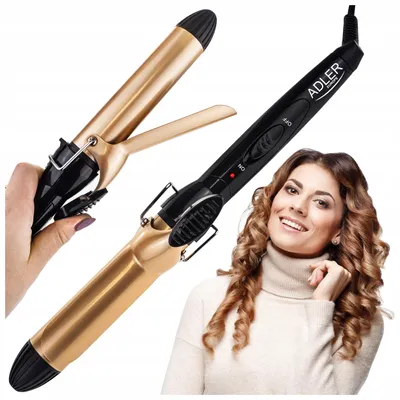 Produktbild von Professioneller Keramik-Lockenstab 32-mm-Natürliche Locken, Drehkabel Adler