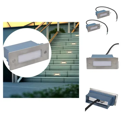 Obrázok produktu pre vidaXL LED zapustené nástenné svietidlá na schody 2 ks 44x111x56 mm - Vonkajšie osvetlenie