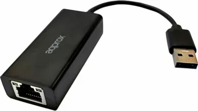 Produktbild von Ethernet-zu-USB-Adapter 2.0 approx! APPC07V3 10/100 Schwarz