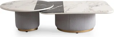 Immagine prodotto di 2 tavolini da salotto di design in legno  Soggiorno Stile moderno Nero