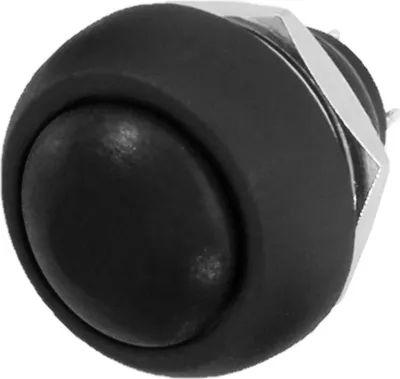 Produktbild von Einbau Taster Drucktaster Schließer Modellbau Druckschalter 1x EIN max. 1A Schwarz