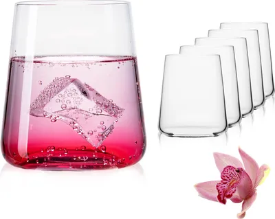 Produktbild von IMPERIAL Trinkgläser aus Glas 370ml (max. 450ml) Set 6 Teilig Wassergläser Saftgläser Whiskeygläser Gingläser