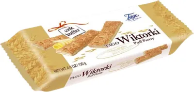 Zdjęcie produktu dla Tago Ciasteczka Wiktorki Kruche Francuskie z Glazurą Cukrową 130g