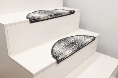 Produktbild von Stufenmatte Antirutsch STARK 19 Treppenmatte in GRAU 64x23cm Set 15 Stück