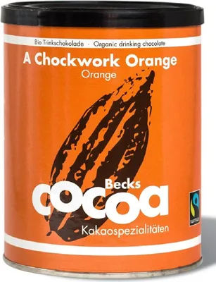 CZEKOLADA DO PICIA POMARAŃCZOWO - IMBIROWA FAIR TRADE BEZGLUTENOWA BIO 250 g - BECKS COCOA