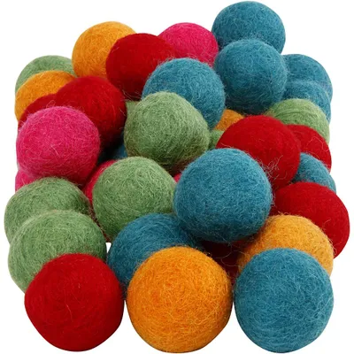 Produktbild von Creativ Company 45137, Handwerk, Mehrfarbig, Wolle, 20 mm, 20 mm, Sichtverpackung
