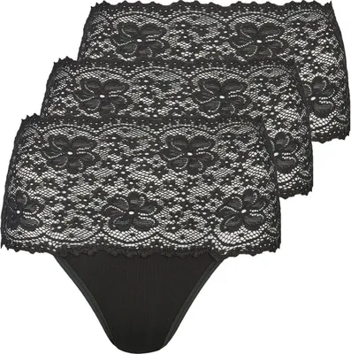 Produktbild von Nina von C. 3er Pack Millefleurs Taillen Slip Im Spitzen-Design, Perfekte Passform, Angenehm auf der Haut