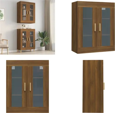 Obrázek produktu pro vidaXL Nástěnná skříňka hnědý dub 69,5x34x90 cm - Nástěnná skříňka - Nástěnné skříňky - Nástěnné skříňky