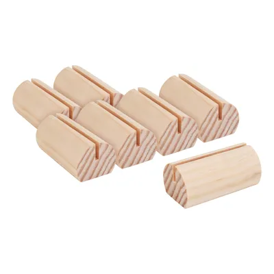 Produktbild von VBS Kartenhalter, 6 Stück, Kiefernholz, ca. B 5,5 x T 3 x H 2,5 cm