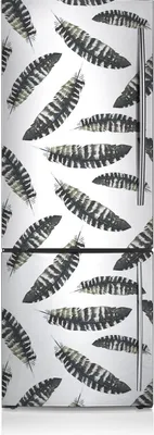 Produktbild von Kühlschrankmagne Kühlschrank Magnetfolie Dekoration 60x205 cm - Boho-Artfedern.