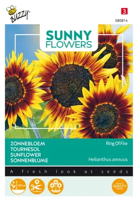 Produktbild von Buzzy Sunny Flowers Sonnenblume Ring of Fire Samen - Ca. 0,75 gr | Buzzy_080814