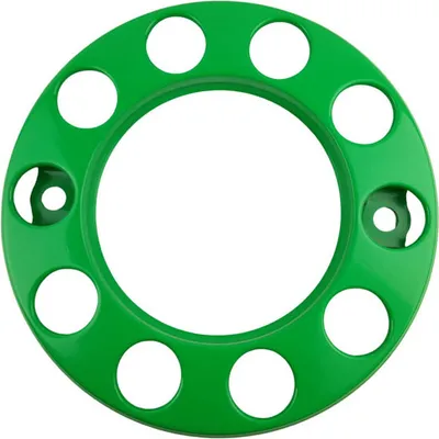 Produktbild von 22,5" Grün Vorderradabdeckung Iveco MAN Mercedes Volvo Scania DAF Renault 10 Löcher universal