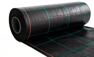 Image de Tissu tissé, 100 g/m² - 85 m x 0,5 m - Géotextile anti-mauvaises herbes, résistant aux UV
