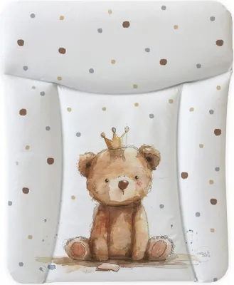 Produktbild von Ceba Baby® weiche Wickelauflage 50x70 cm - Doppelseitige Baby Wickelunterlage - Wickeltischauflage für Junge und Mädchen - Wasserdicht, abwaschbar - - EU - Prinz Bär