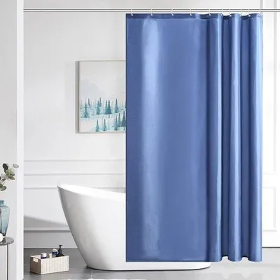 Produktbild von Famanu Duschvorhang schimmelbeständig - grau-blau, 150 x 180 cm